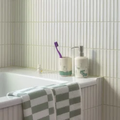 Mummi såpedispenser + tannbørsteholder badestund