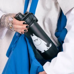 Mummi termoflaske 0,55L Mummitroll sint svart