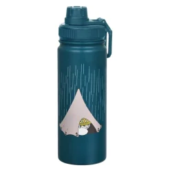 Mummi termoflaske 0,55L Mummitroll og Snusmumrikken camping blå