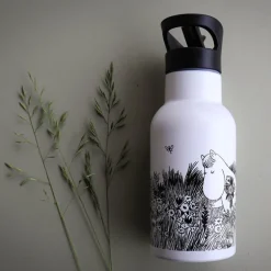 Mummi vannflaske 0,34L graphic hvit/svart
