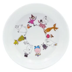 Mummifamilien dyp tallerken 17 cm melain hvit