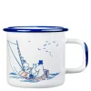 Mummikopp Emalje 37 cl sjømenn hvit