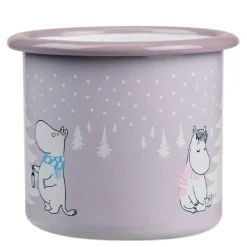 Mummikopp Emalje 25 cl snøfall grå