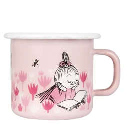 Mummikopp Emalje I hagen 25 cl rosa