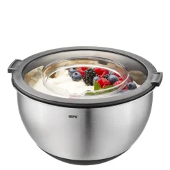 Muovo bollesett 2 deler 2,5L+4,5L stål/svart