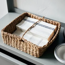 Naba kurv 23x23 cm sjøgress