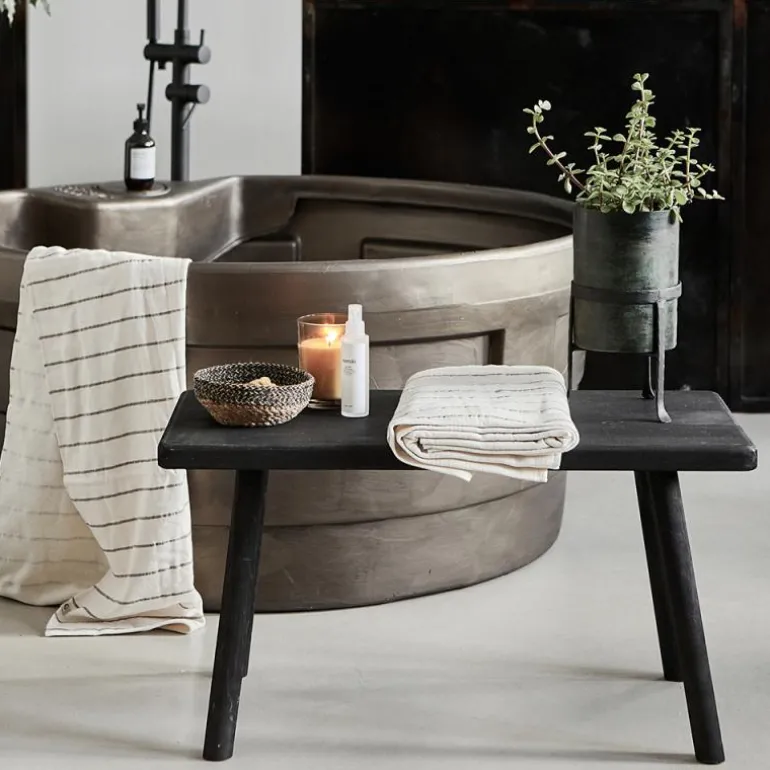 Nadi benk 81x43x38 cm svart