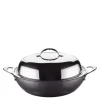 Nanobond wok med lokk 36 cm stål
