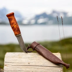 Nansen tollekniv 21 cm masurbjørk