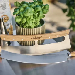 Napo pizzakutter 35 cm natur/børstet