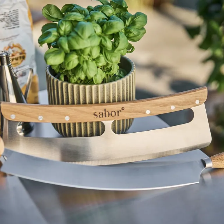 Napo pizzakutter 35 cm natur/børstet