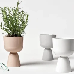 Nappula blomsterpotte 19x12,5 cm hvit