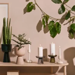 Nappula lysestake 183 mm hvit