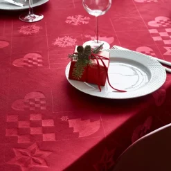 Natale juleduk 150x270 cm rød