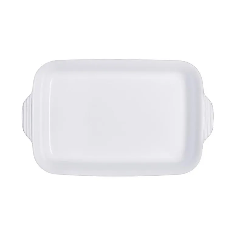 Natural Canvas stor rektangulær ildfast form naturlig