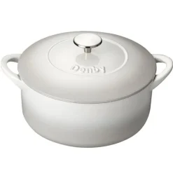 Natural Canvas støpejernsgryte 24 cm krem