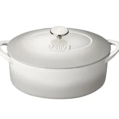 Natural Canvas støpejernsgryte 28 cm krem