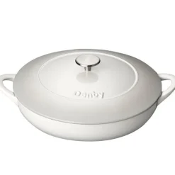 Natural Canvas støpejernsgryte 30 cm krem