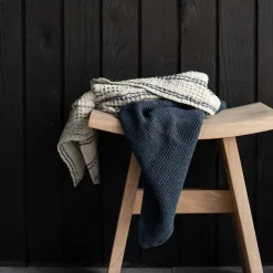 Nella håndkle vaflet 50x70 cm blue