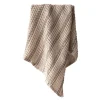 Nella håndkle vaflet 50x70 cm taupe stripe