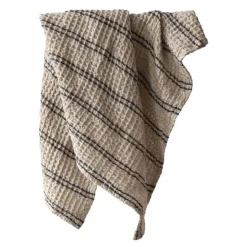 Nella håndkle vaflet 50x70 cm blue stripe