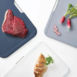 Nest skjærebrett 3 stk blå store