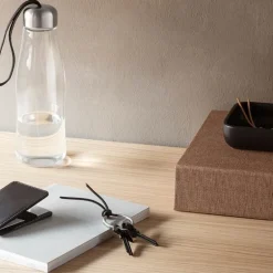 Nøkkelring 10x3,8 cm svart