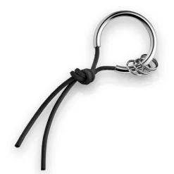 Nøkkelring 10x3,8 cm svart