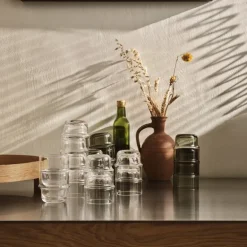 NM& Unda glass 25 cl 2 stk grey