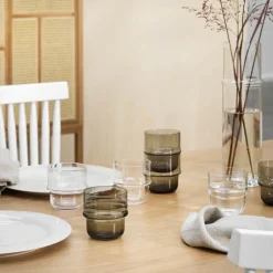 NM& Unda glass 25 cl 2 stk grey