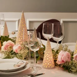 Nobili juletre 18 cm snehvit