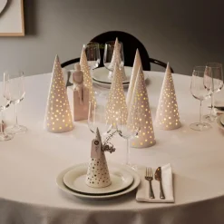 Nobili juletre 25,5 cm snehvit