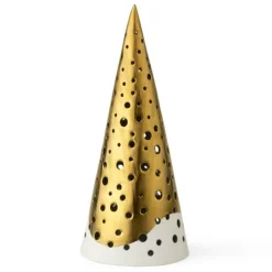 Nobili telyslykt høy 19 cm gull