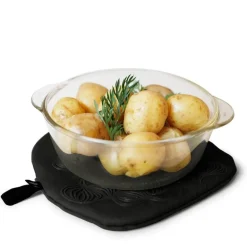 Non-Slip gryteklut/gryteunderlag 22x22 cm svart