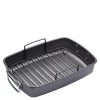 Non-stick langpanne med rist 40x28 cm