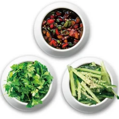 Nor skål 3 stk 0,14L hvit