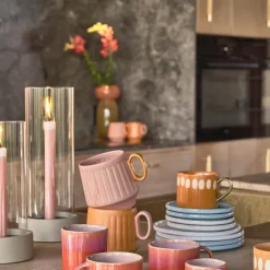 Nord hurricane lyslykt 11,5x25 cm krem