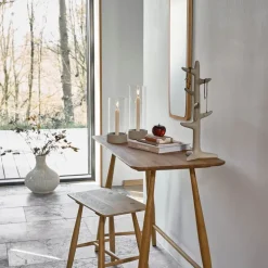 Nord hurricane lyslykt 11,5x31 cm krem