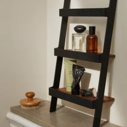 Nordic kitchen minihylle 50 cm svart/bambus