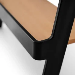 Nordic kitchen minihylle 50 cm svart/bambus