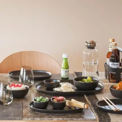 Nordic Kitchen ovalt serveringsfat 36 cm svart