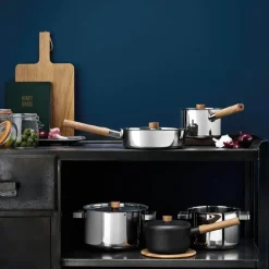 Nordic Kitchen stekepanne 24 cm rustfritt stål