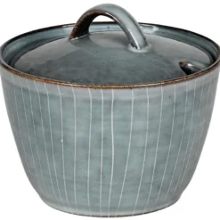 Nordic Sea sukkerskål m/lokk gråblå