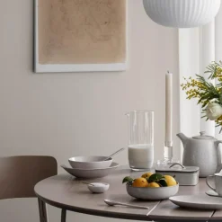 Nordic Vanilla smørskål 15x12x5,5 cm kremhvit