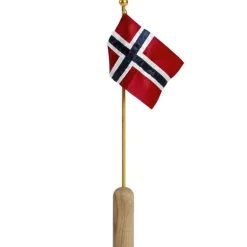 Norsk bordflagg 40 cm stang