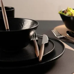 North kniv 24 cm brun/blank