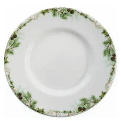 Nostalgi kaffeskål 20 cl hvit/grønn