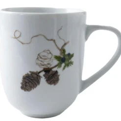 Nostalgi krus 35 cl hvit/grønn