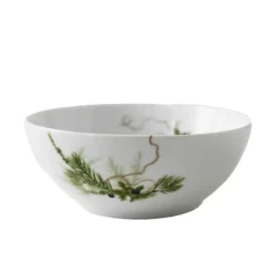 Nostalgi liten bolle 15 cm hvit/grønn