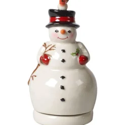 Nostalgic Melody spilledåse snømann 15 cm